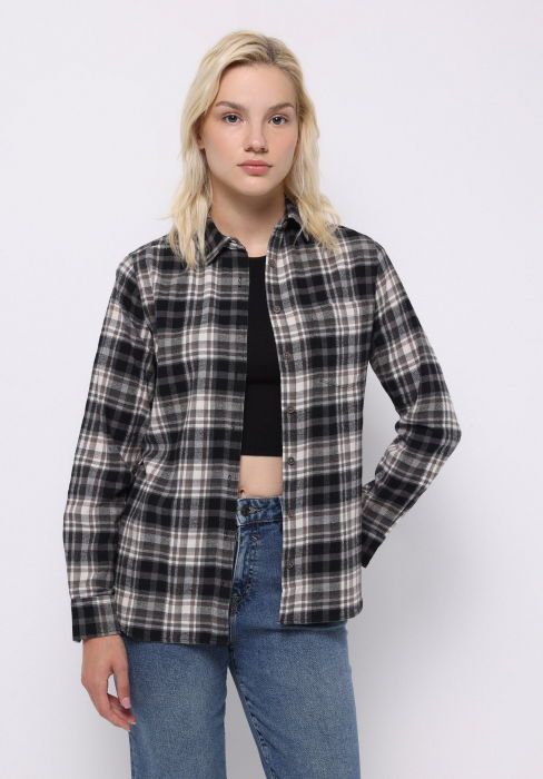 COLIN'S Camasa Neagra Regular Femei [1]