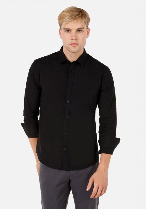 COLIN'S Camasa Neagra Slim Barbati [1]