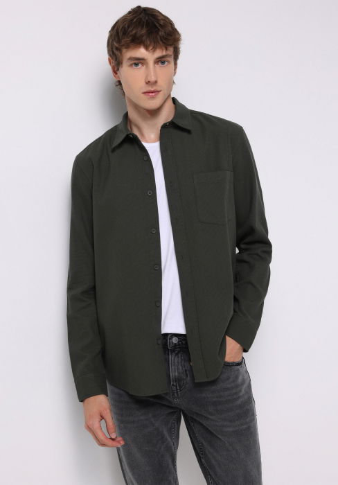 COLIN'S Рубашка Petrol Slim [1]