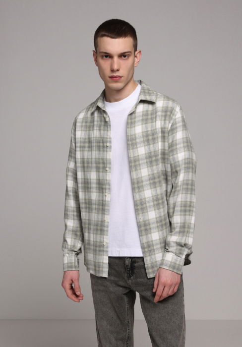 COLIN'S Мужская Рубашка Зелёная  [3]