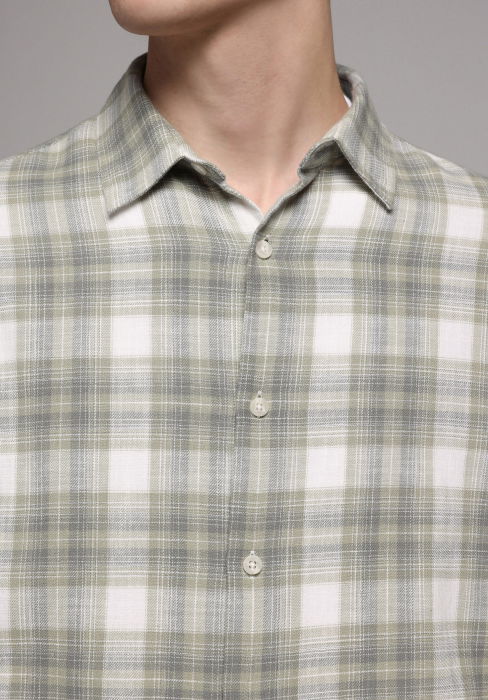 COLIN'S Мужская Рубашка Зелёная  [2]