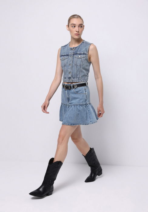 COLIN'S Женская Юбка Синяя - 169 Lei [3]