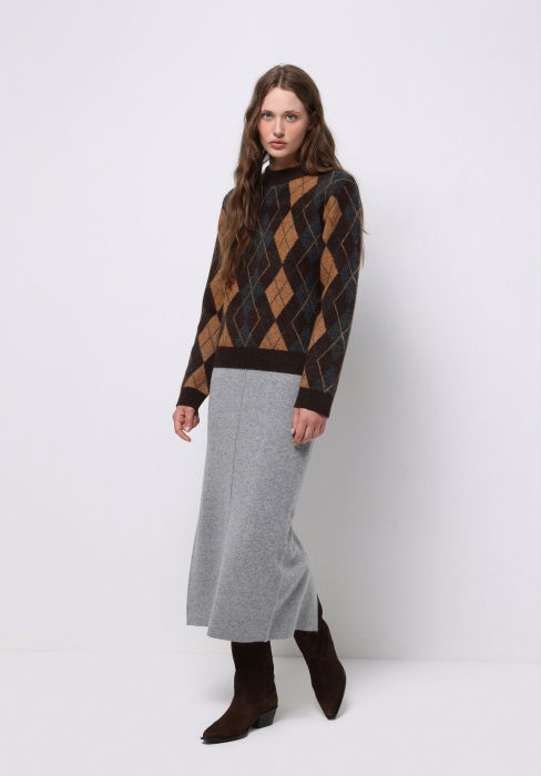 COLIN'S Fusta Gri Deschis  Femei [2]