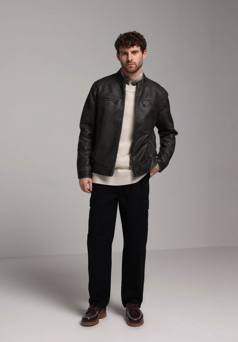 COLIN'S Мужская Куртка Тёмная Серая  [3]