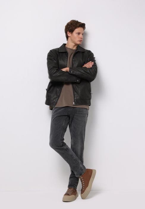 COLIN'S Geaca Neagra Regular Barbati [1]