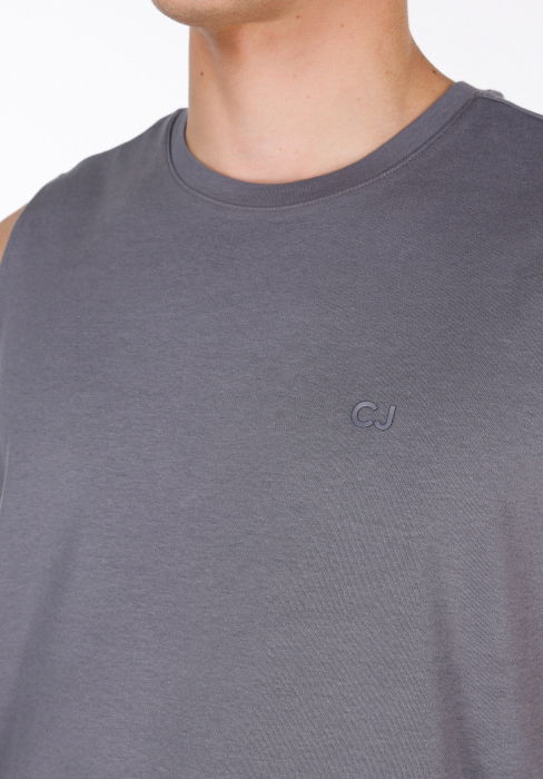 COLIN'S Мужская Майка Тёмная Серая Regular [4]