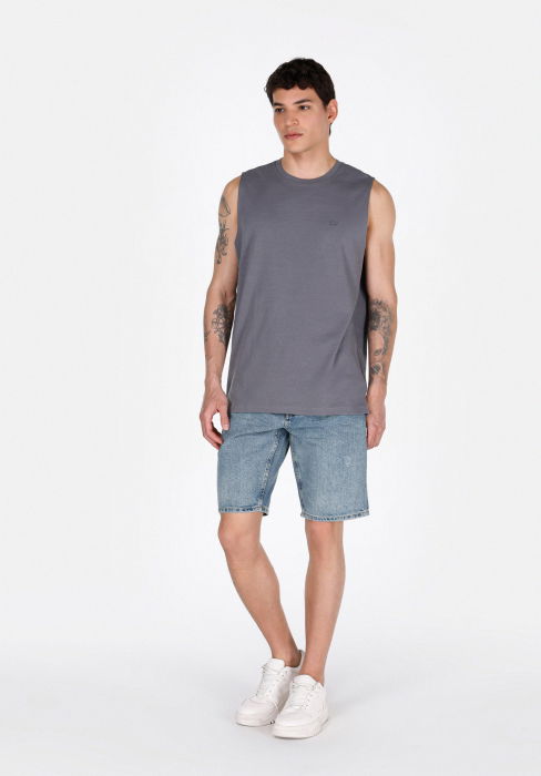 COLIN'S Мужская Майка Тёмная Серая Regular [3]