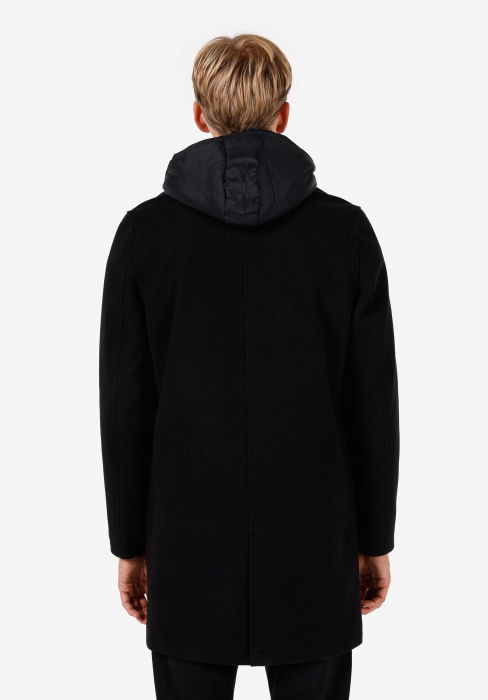 COLIN'S Palton Negru Regular Barbati [2]