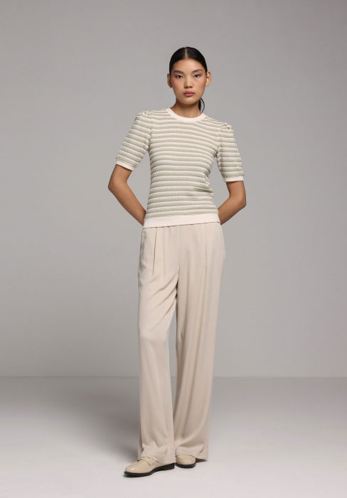 Женские Брюки Бежевые Straight [3]