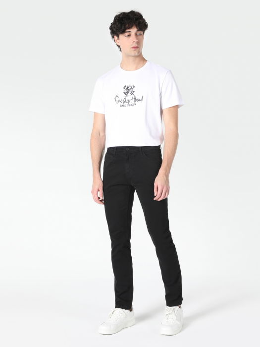 COLIN'S Pantaloni Negri Straight Barbati [3]