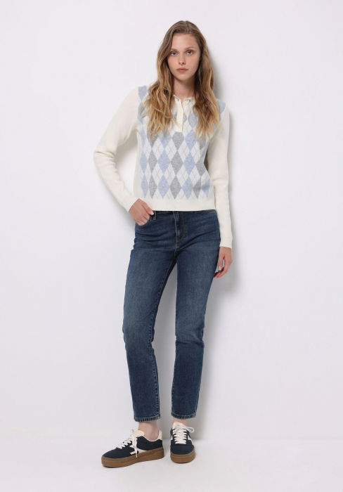 COLIN'S Pulover Crem Regular Femei [3]