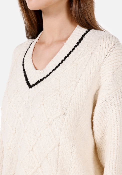 COLIN'S Pulover Crem Comfort Femei [4]