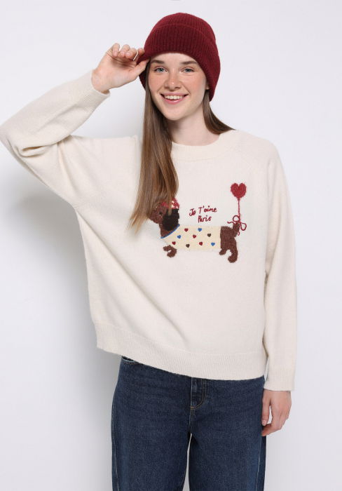 COLIN'S Pulover Crem Relaxed Femei [2]