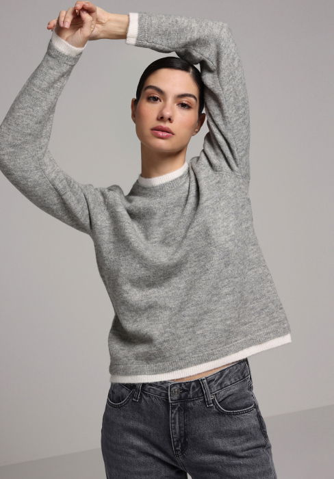 COLIN'S Pulover Gri  Femei [2]