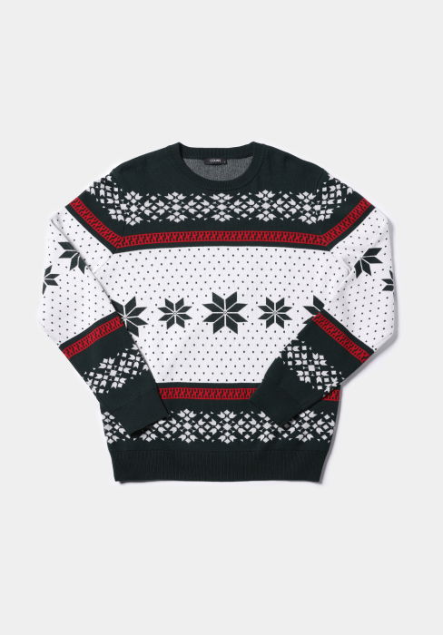 COLIN'S Pulover Alb Regular Barbati [5]