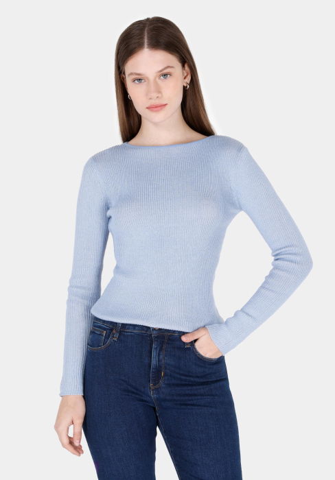 COLIN'S Pulover Albastru Slim Femei [1]