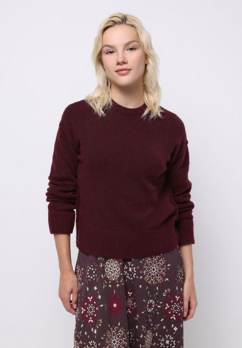 COLIN'S Pulover Rosu Visiniu Regular Femei [1]