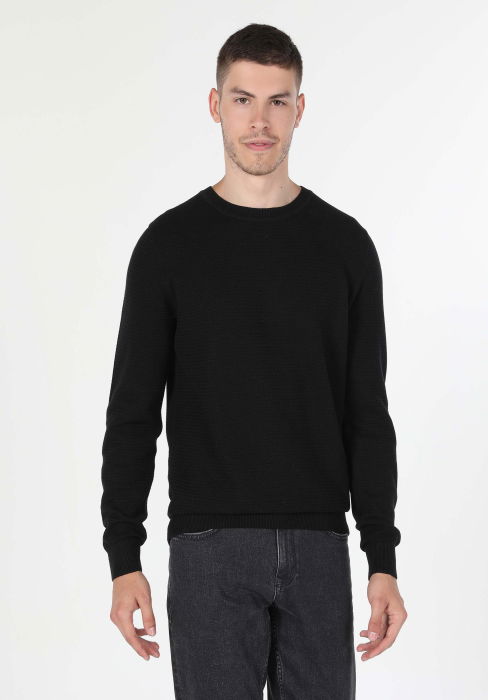 COLIN'S Pulover Negru Regular Barbati [1]