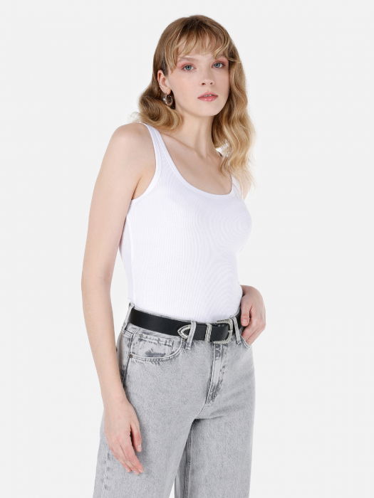 COLIN'S Женский Топ Белый Slim [1]