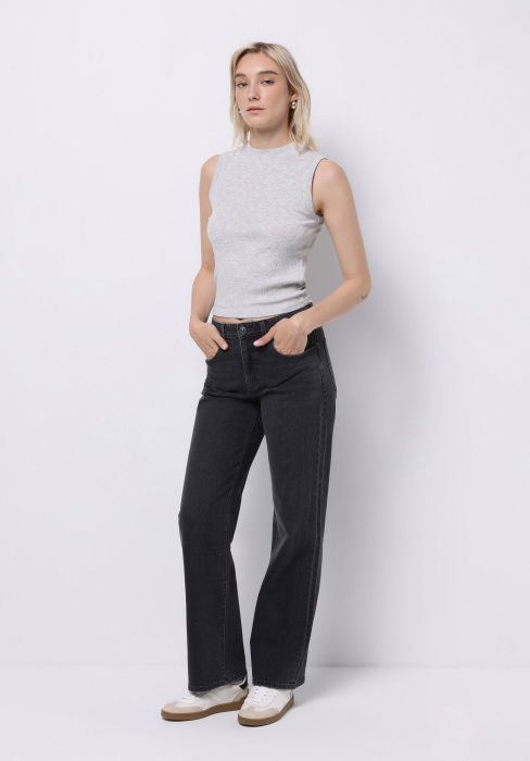 COLIN'S Top Gri Deschis Slim Femei [3]