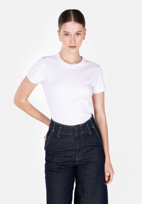 COLIN'S Tricou Alb Slim Femei [1]