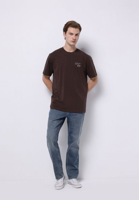 COLIN'S Мужская Футболка Коричневая Comfort [3]