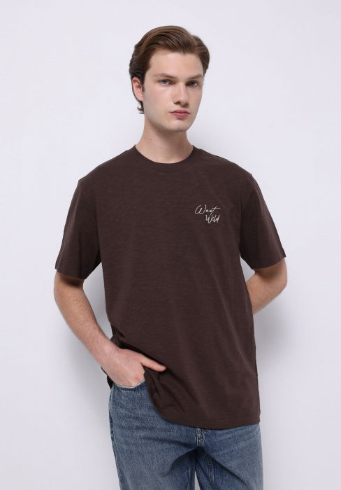 COLIN'S Мужская Футболка Коричневая Comfort [2]