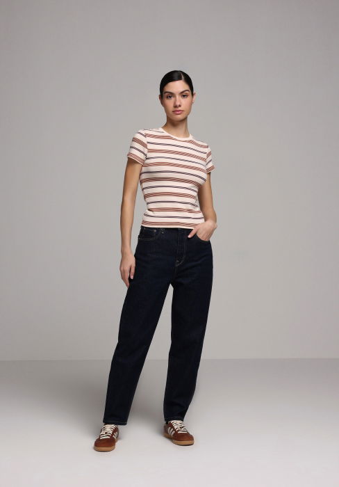 Tricou Crem Slim Femei [3]