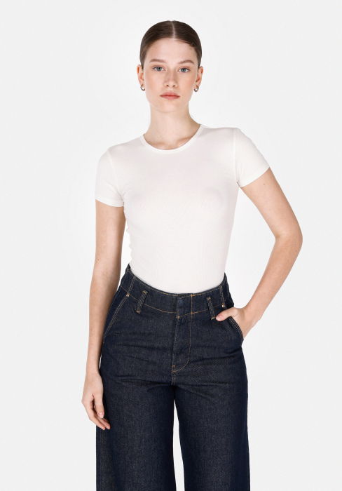 COLIN'S Tricou Crem Slim Femei [1]