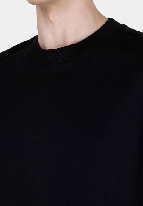 COLIN'S Tricou Negru Boxy Barbati [4]