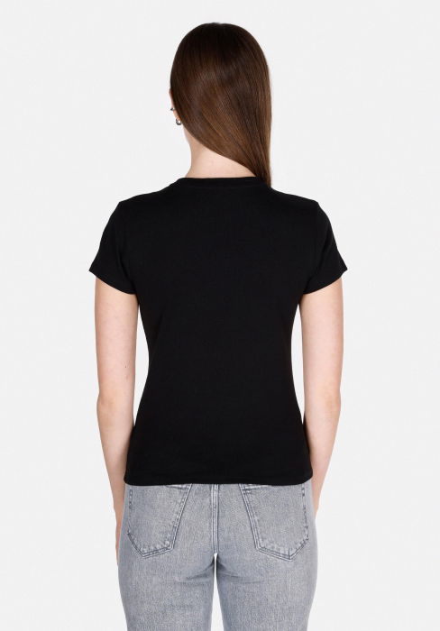 COLIN'S Tricou Negru Slim Femei [2]