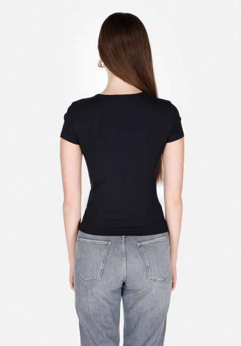 COLIN'S Tricou Negru Slim Femei [2]