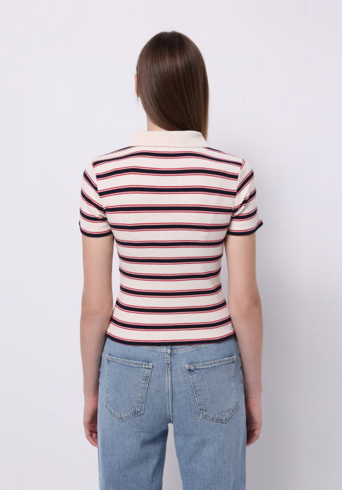 COLIN'S Tricou Polo Crem Slim Femei [2]