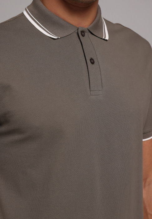 Tricou Polo Haki Barbati [2]