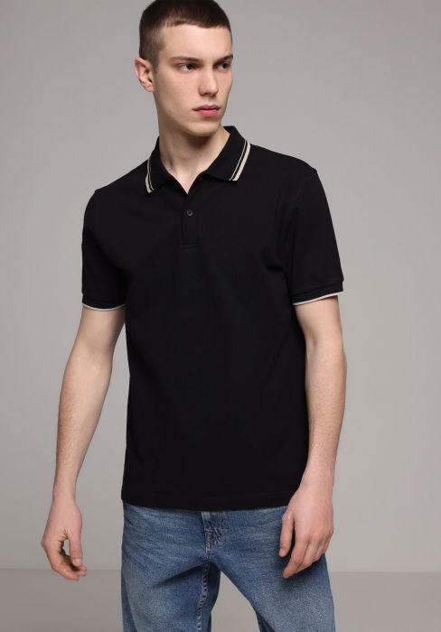 COLIN'S Tricou Polo Negru  Barbati [3]