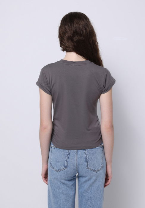 COLIN'S Женская Футболка Тёмная Серая Slim - 69 Lei [2]