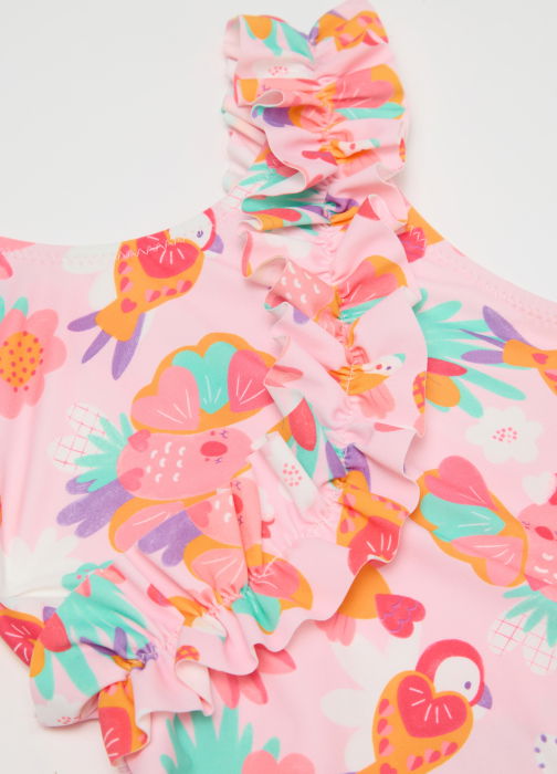 Costum De Baie Roz Fete 9-36 Luni [4]