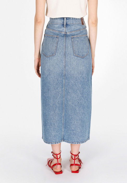 Женская Юбка Синяя Slim [2]