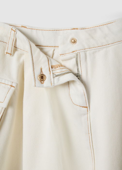 Юбкa Для Девочек Серая/Белая 3-10 Лет [3]