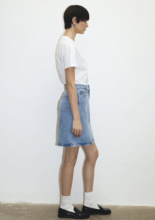 Fusta Light Blue Regular Femei [5]