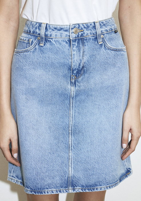 Fusta Light Blue Regular Femei [6]