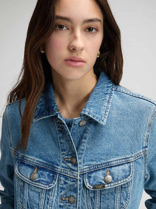 Geaca Albastra Regular Femei [2]