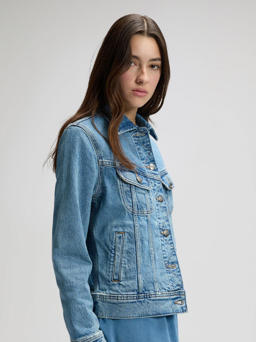 Geaca Albastra Regular Femei [4]