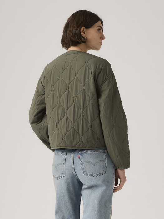 Женская Куртка Зелёная Relaxed [4]
