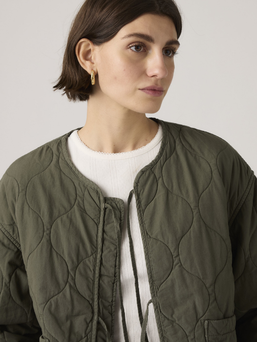 Женская Куртка Зелёная Relaxed [2]