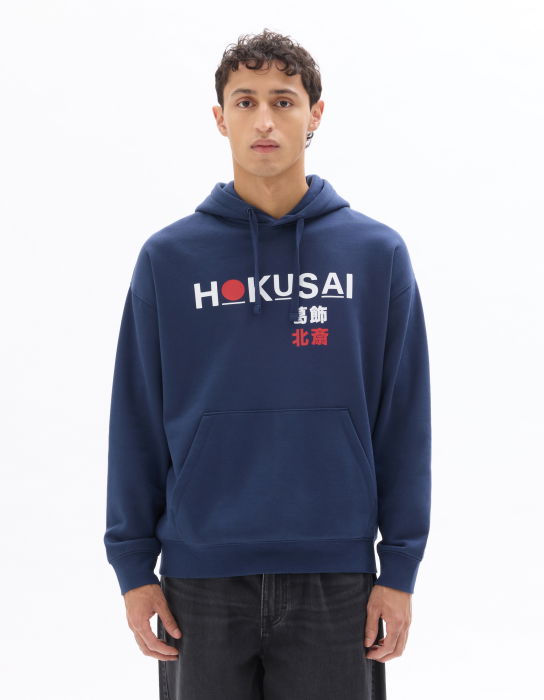 Hanorac Albastru Loose Barbati [2]