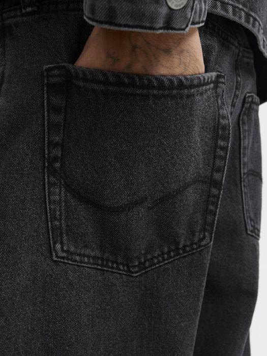 Jack Jones Мужские Джинсы Чёрные DAVE Baggy [6]