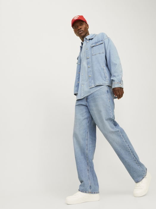 Jack Jones Мужские Джинсы Светло-Синие Alex Baggy [6]