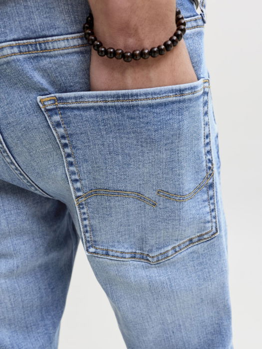 Jack Jones Blugi Albastri Deschisi MIKE Tapered Barbati [6]