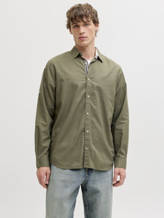 Camasa Verde Măslinie Regular Barbati [2]